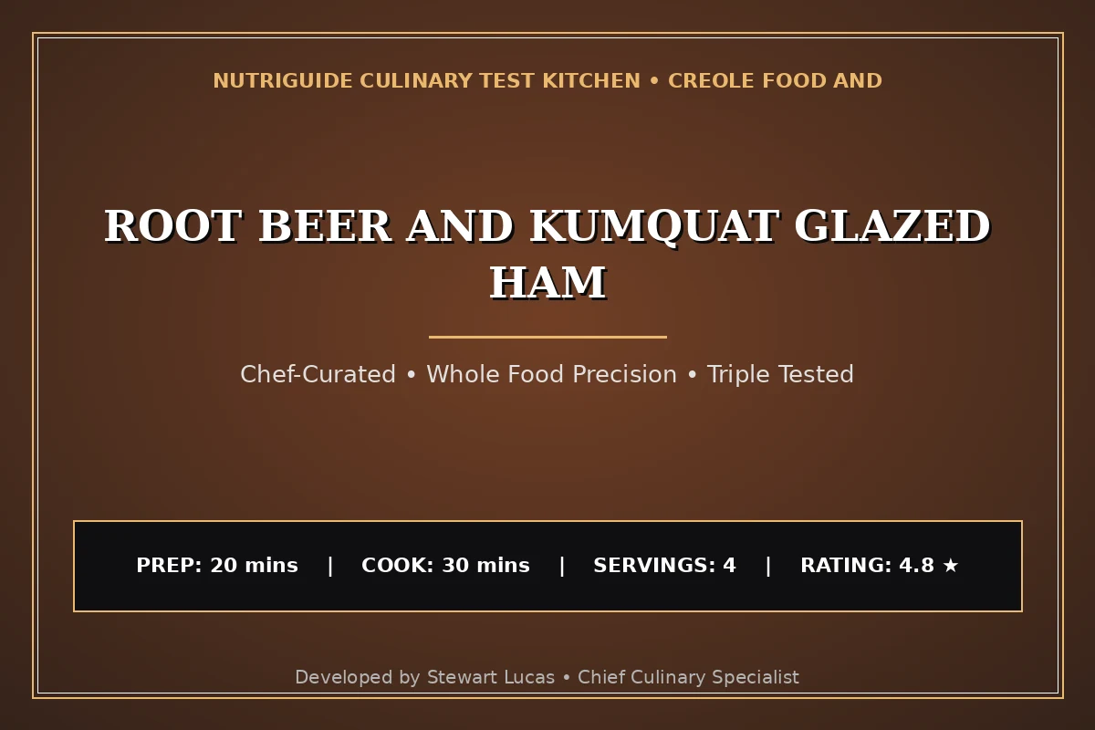 Root Beer And Kumquat Glazed Ham