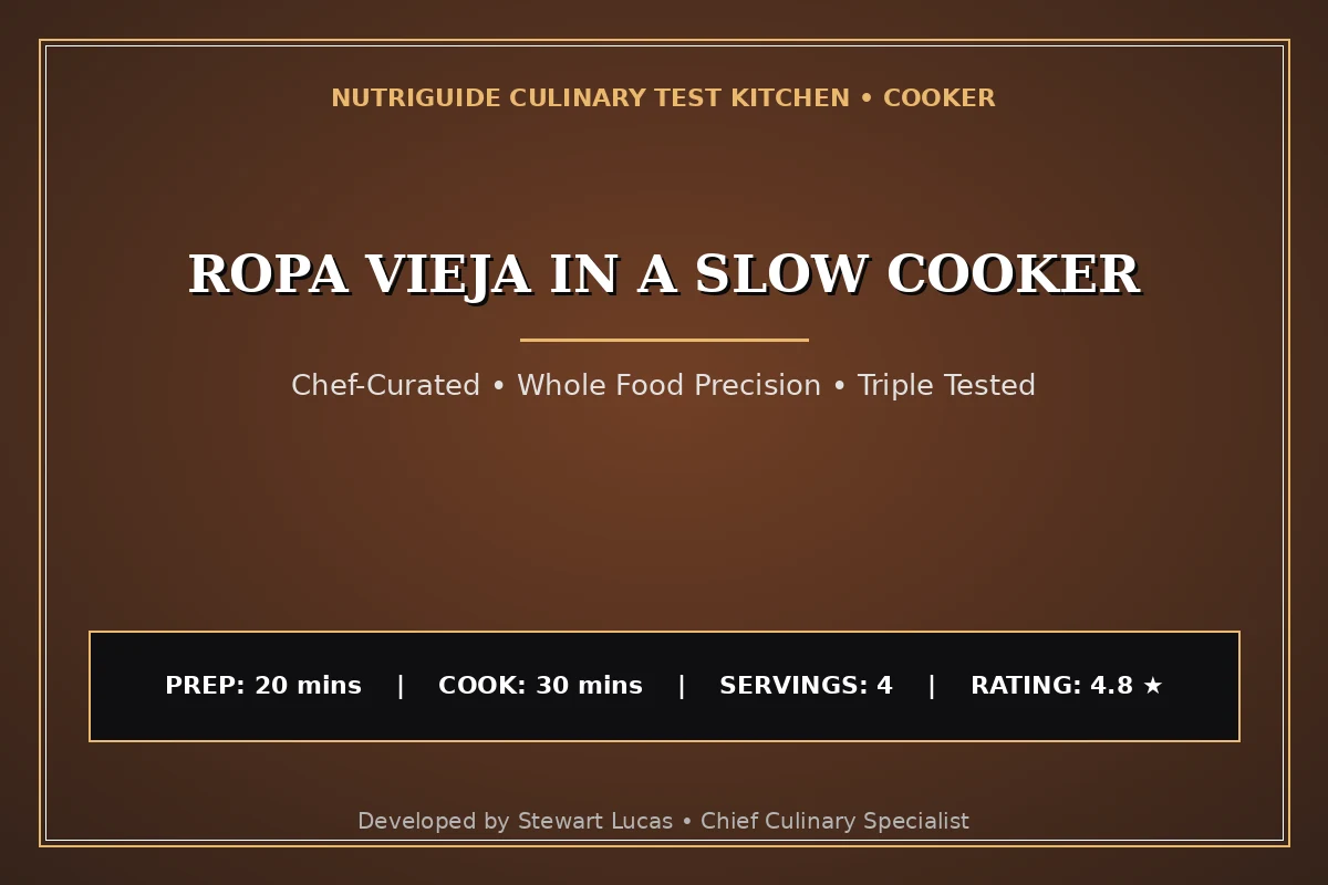 Ropa Vieja In A Slow Cooker