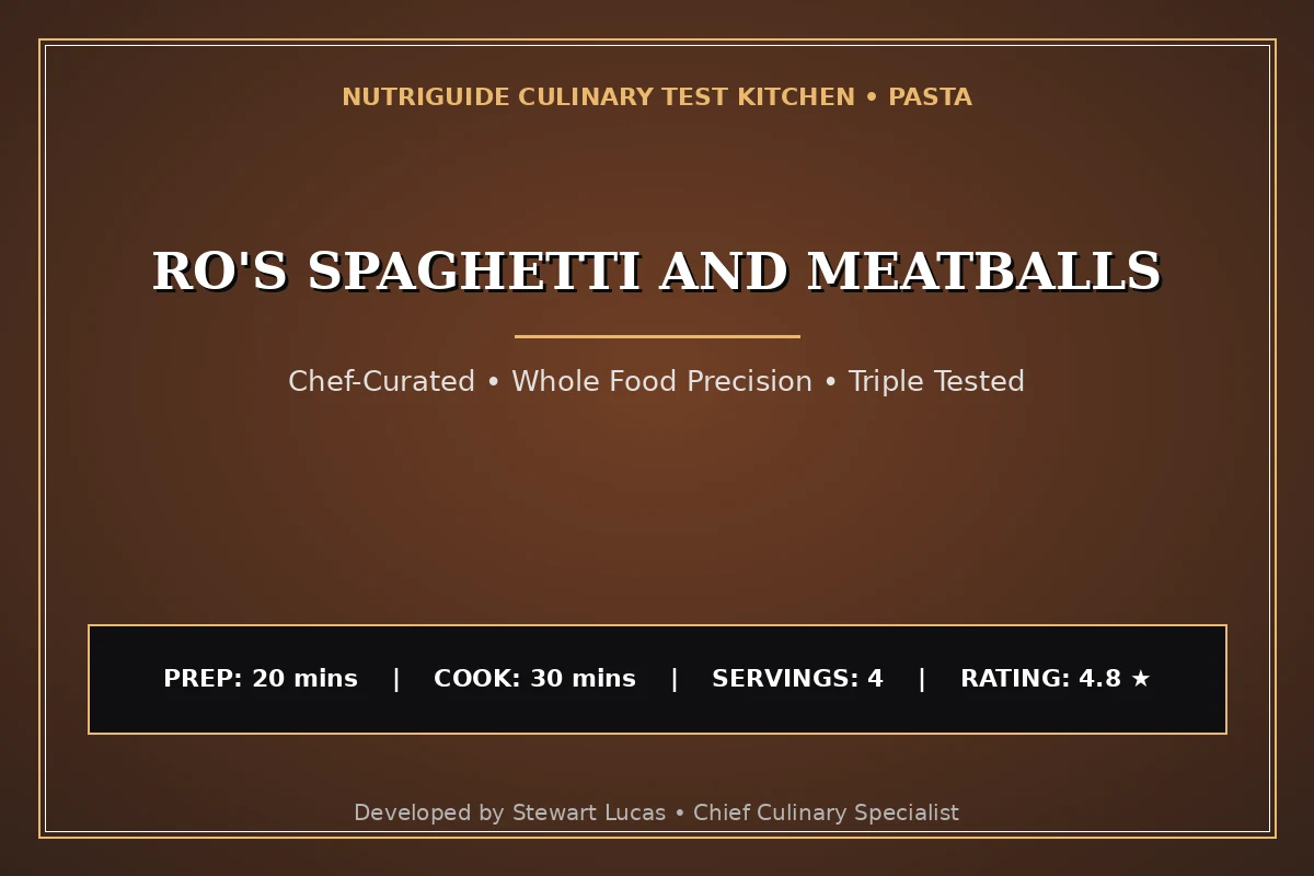 Ro'S Spaghetti And Meatballs