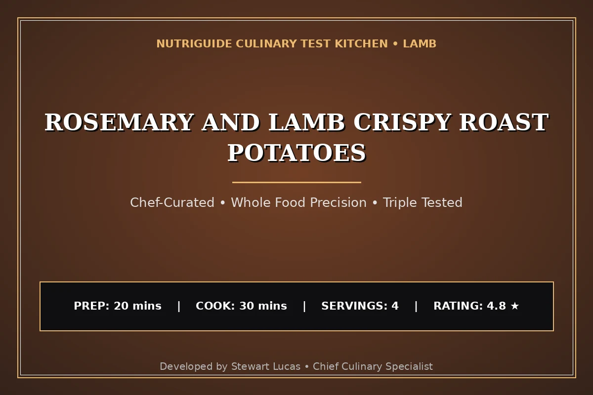 Rosemary And Lamb Crispy Roast Potatoes