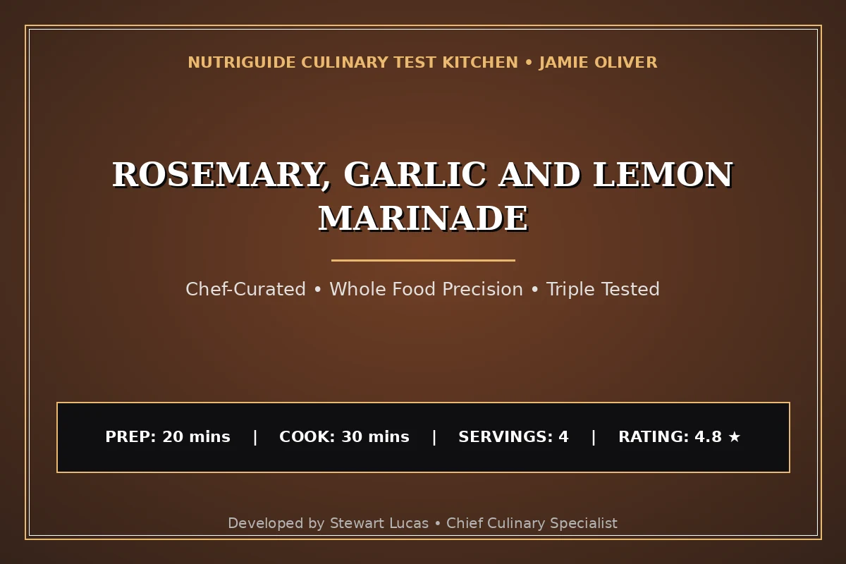 Rosemary, Garlic And Lemon Marinade