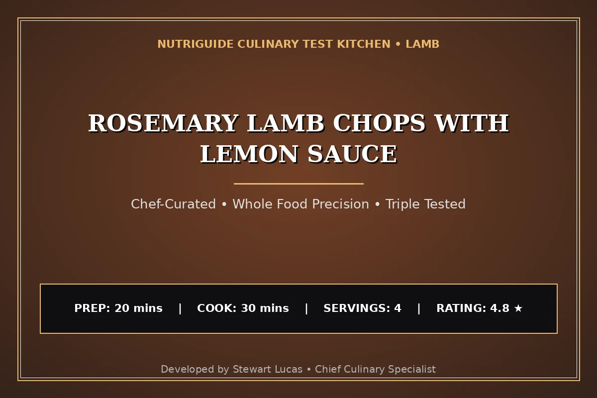 Rosemary Lamb Chops With Lemon Sauce