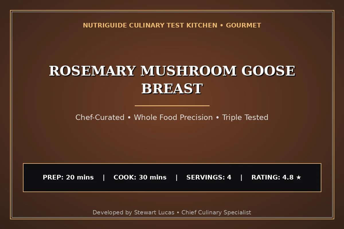 Rosemary Mushroom Goose Breast