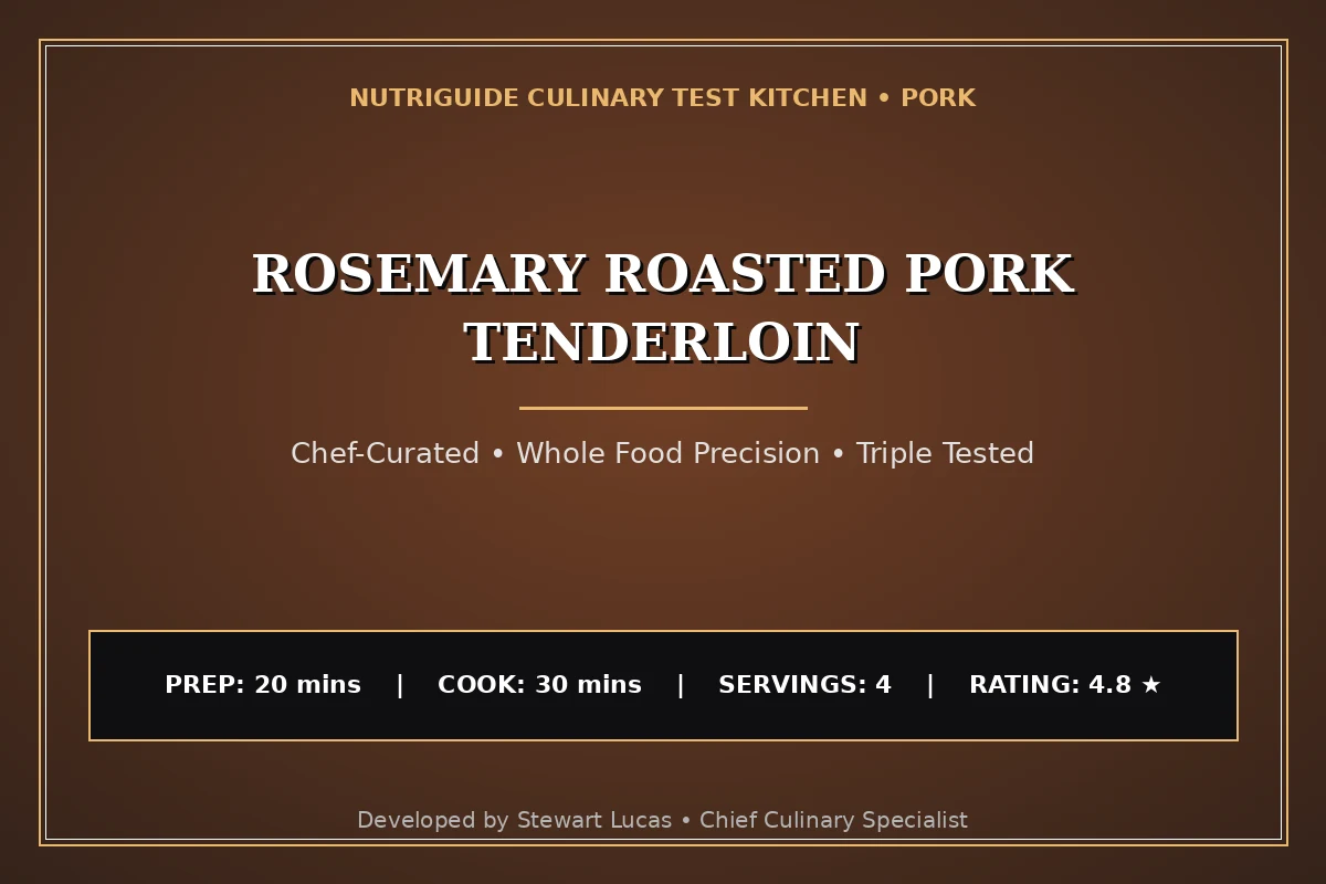 Rosemary Roasted Pork Tenderloin