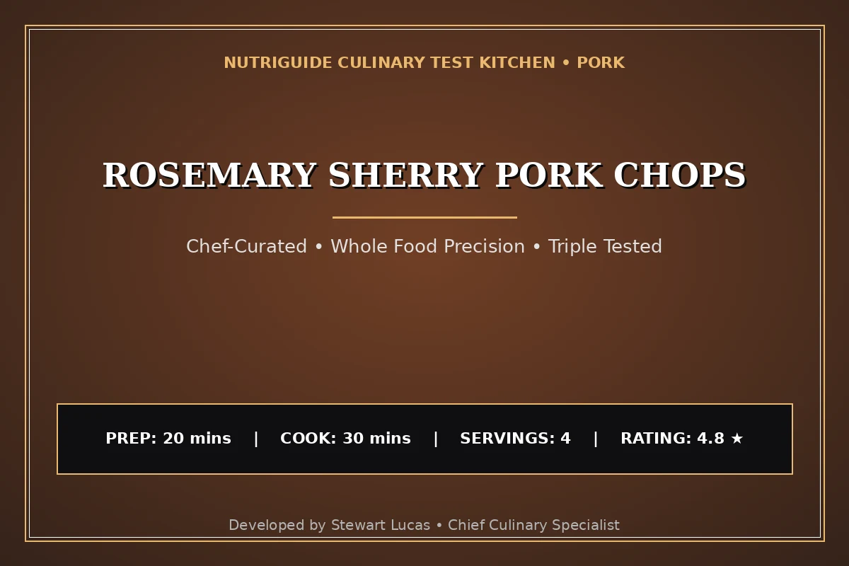 Rosemary Sherry Pork Chops