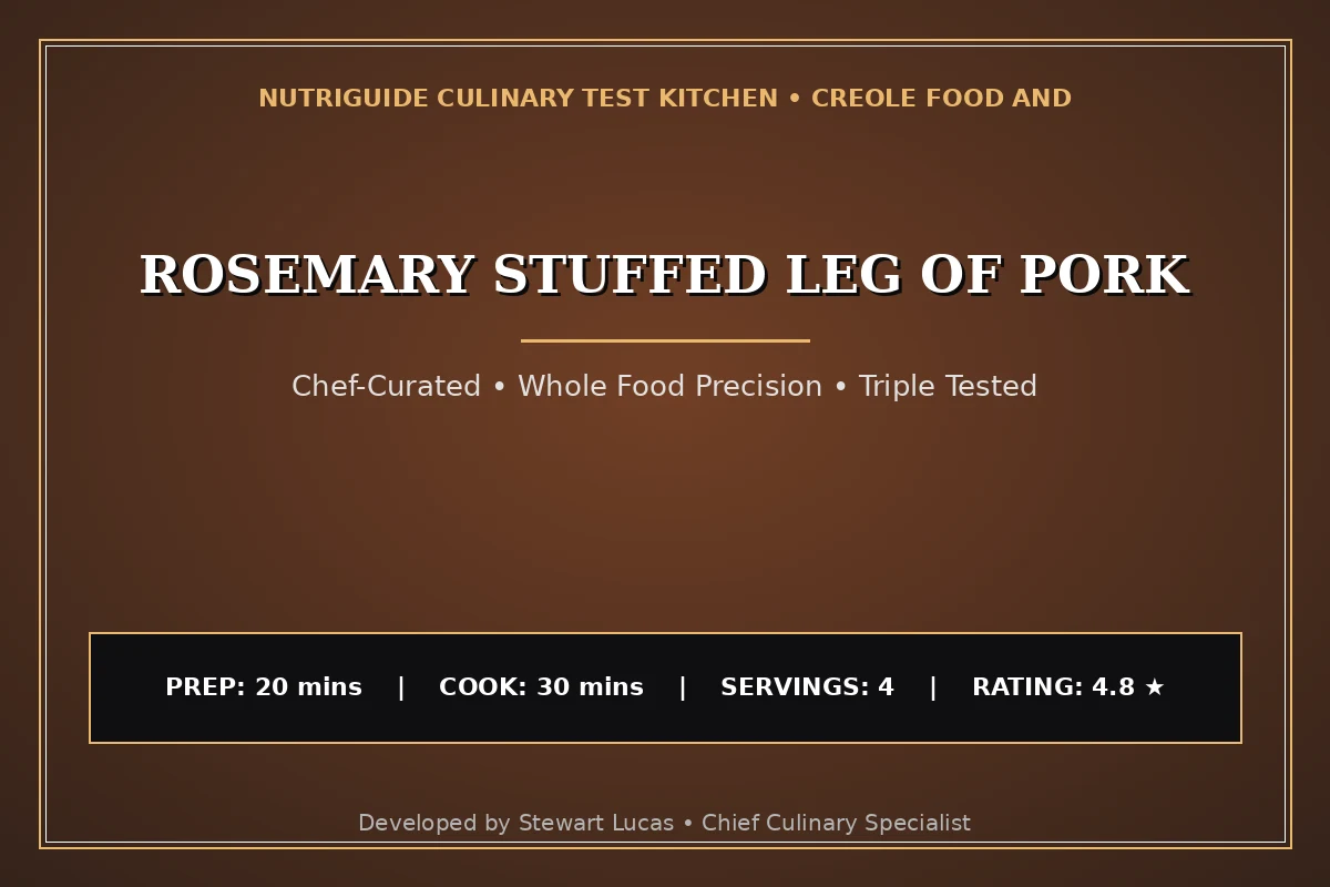 Rosemary Stuffed Leg Of Pork