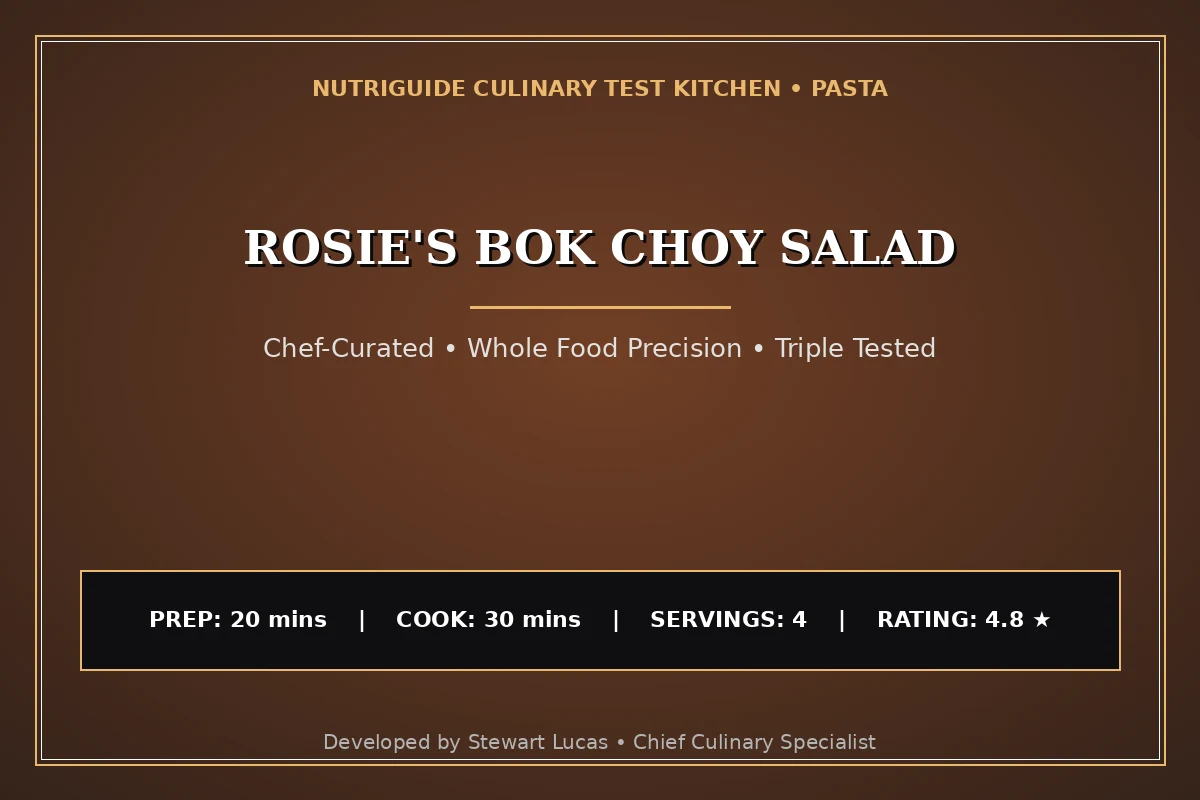 Rosie'S Bok Choy Salad