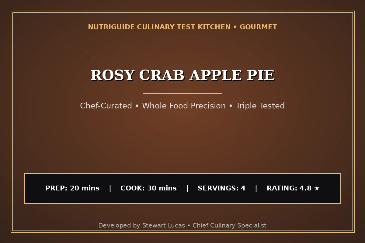 Rosy Crab Apple Pie