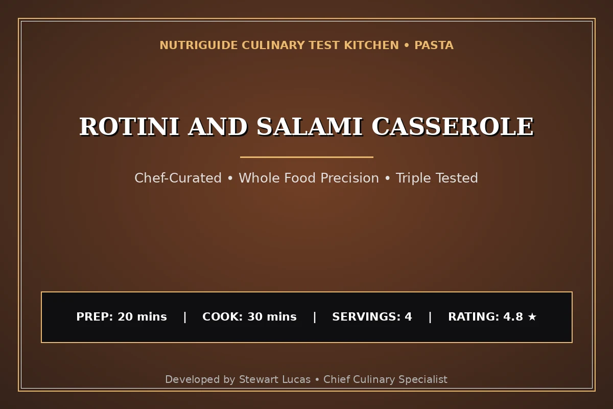 Rotini And Salami Casserole