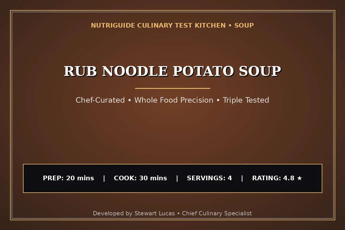 Rub Noodle Potato Soup