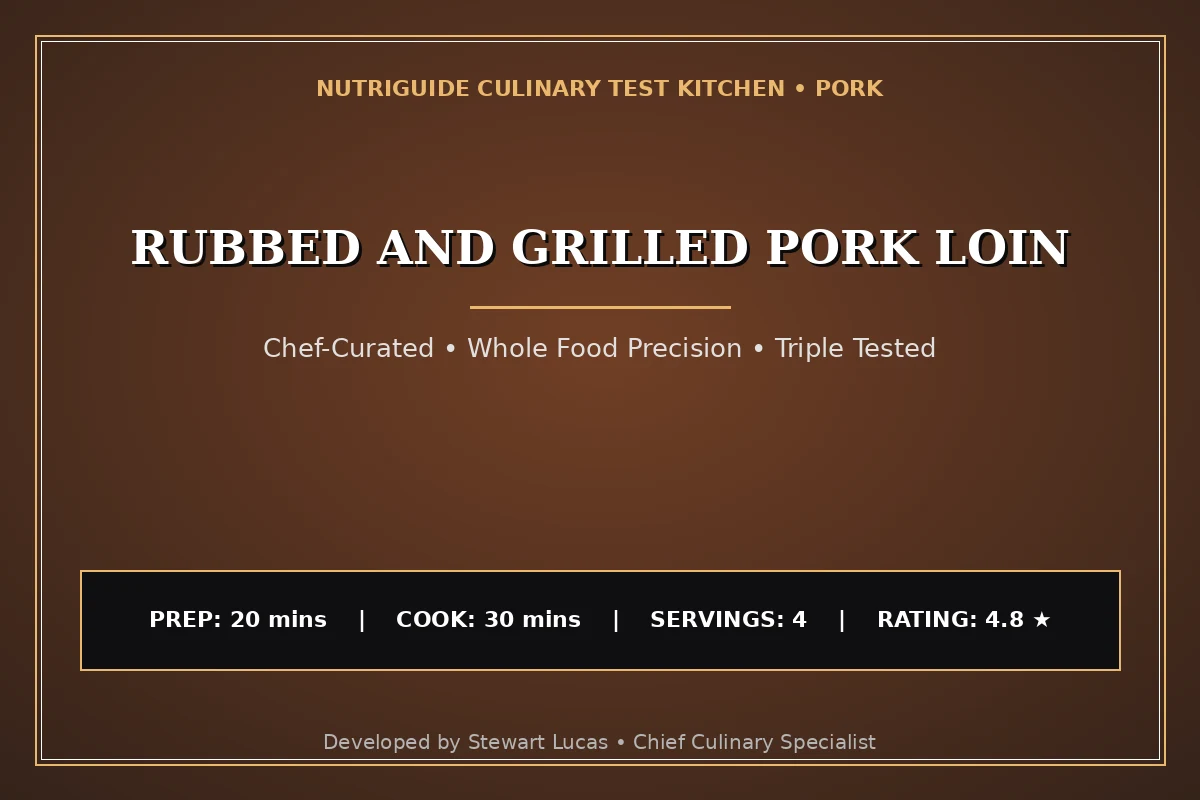 Rubbed And Grilled Pork Loin