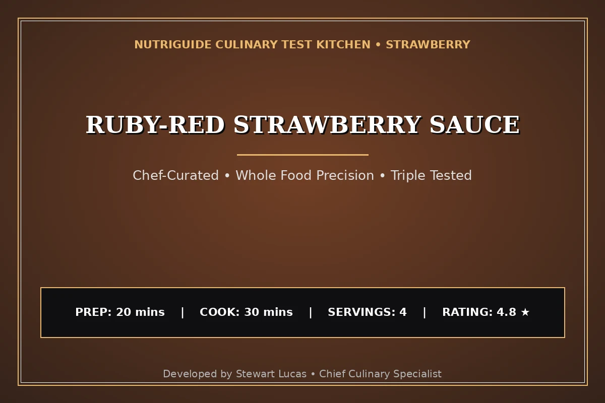 Ruby-Red Strawberry Sauce
