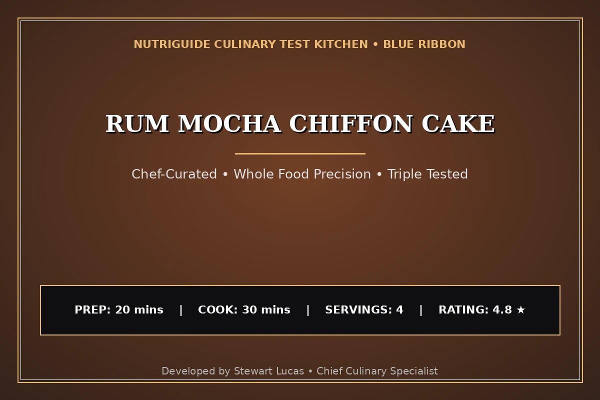 Rum Mocha Chiffon Cake