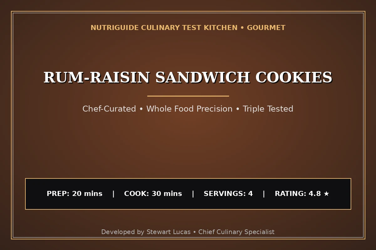 Rum-Raisin Sandwich Cookies