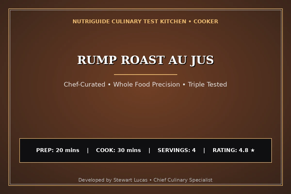 Rump Roast Au Jus