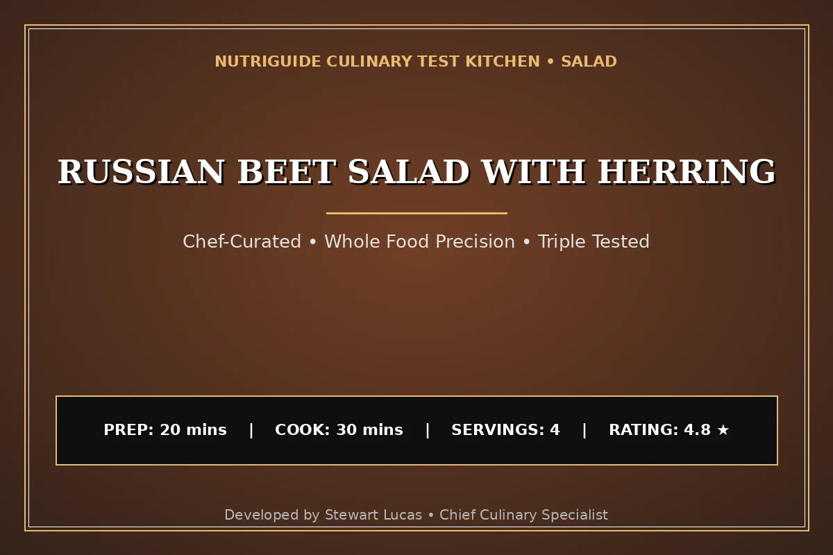 Russian Beet Salad With Herring