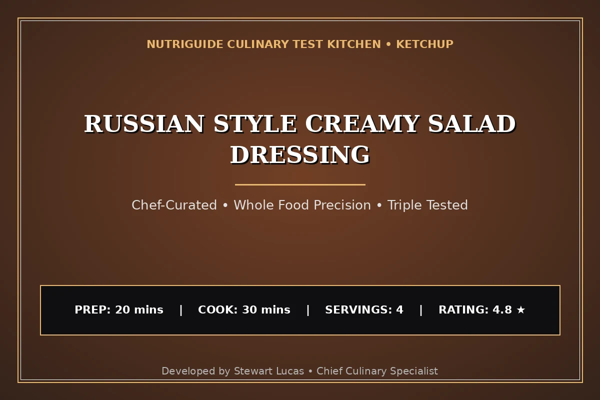 Russian Style Creamy Salad Dressing