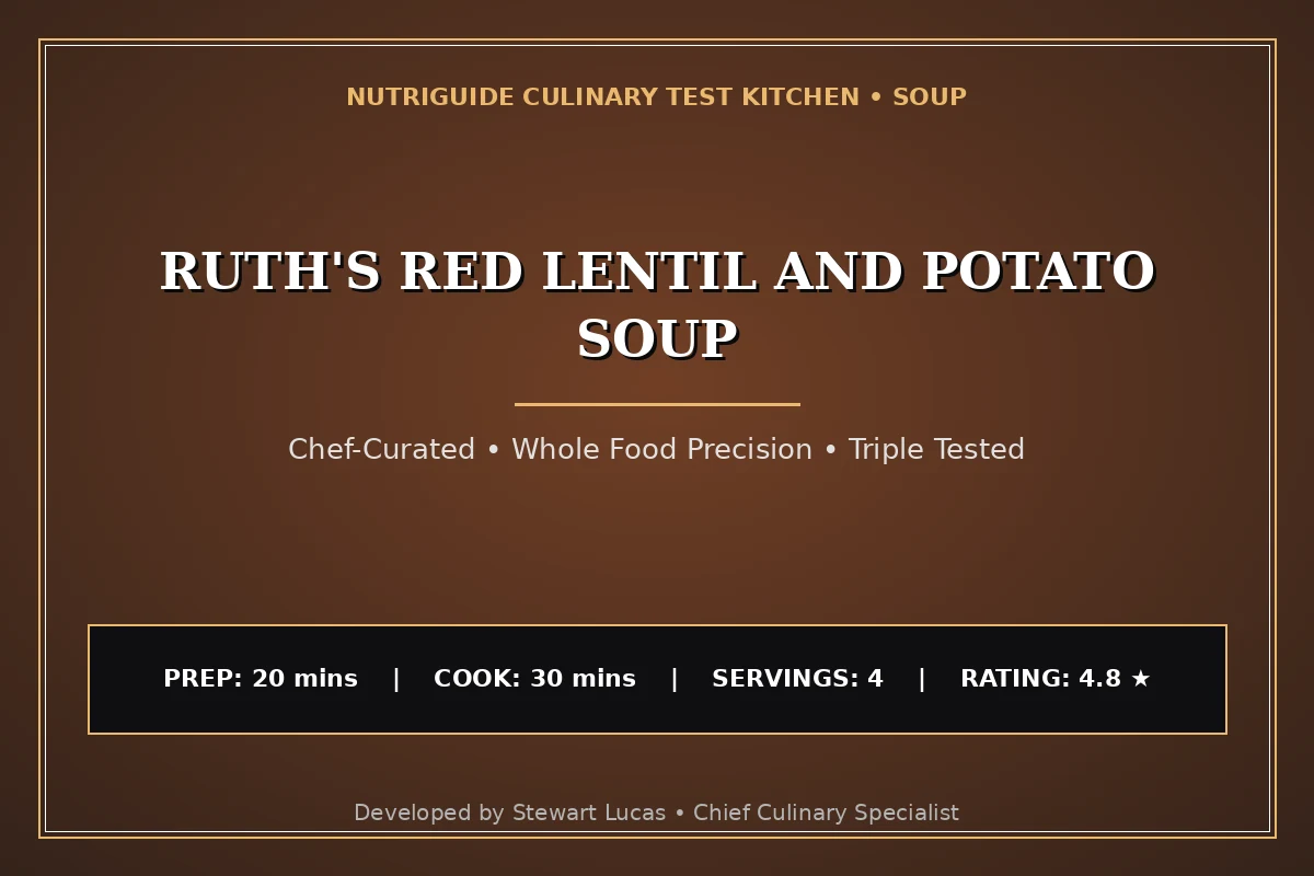 Ruth'S Red Lentil And Potato Soup