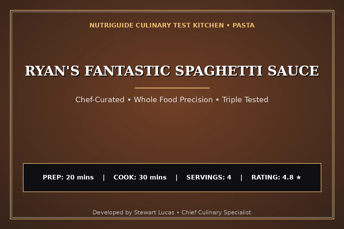 Ryan'S Fantastic Spaghetti Sauce
