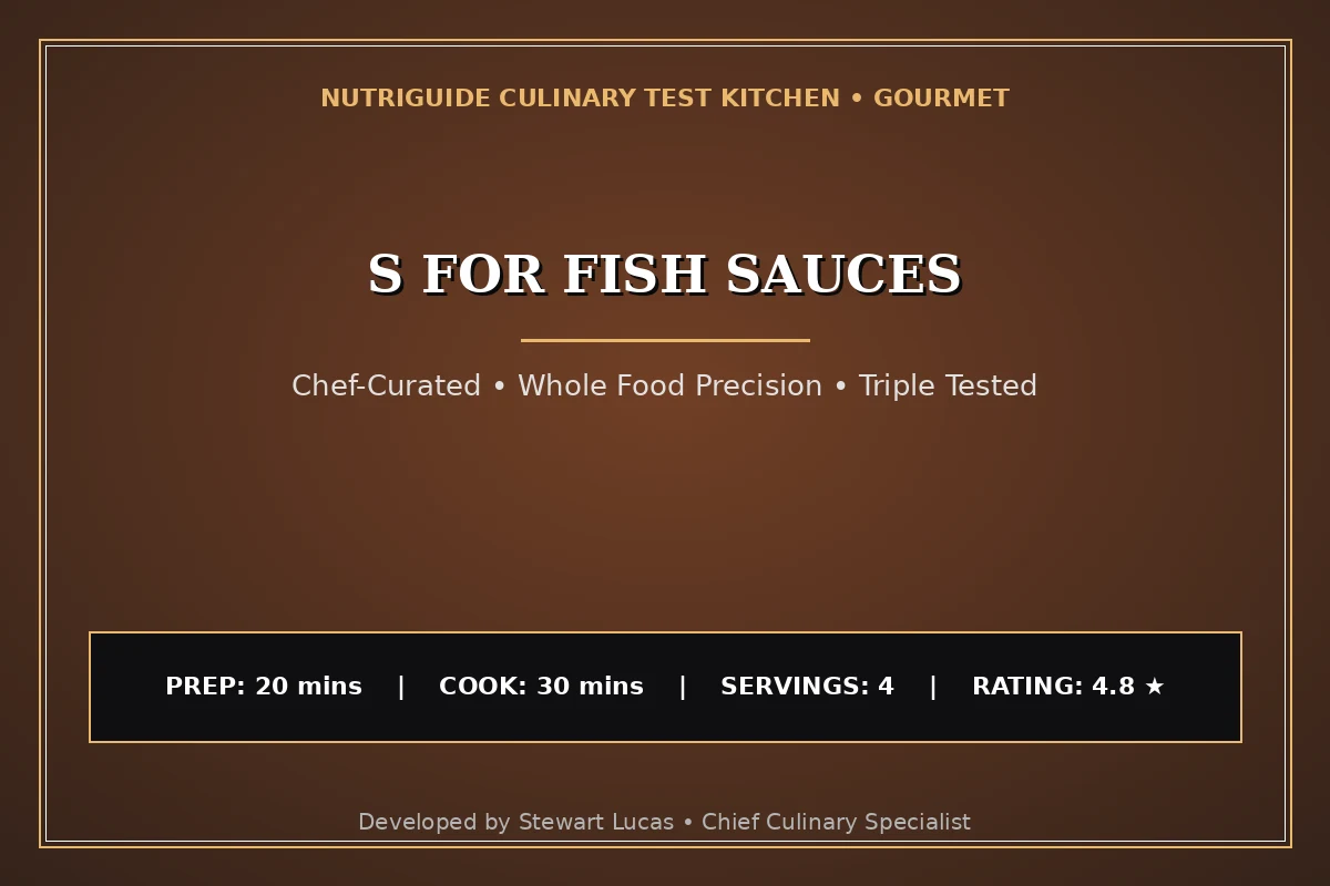 S For Fish Sauces