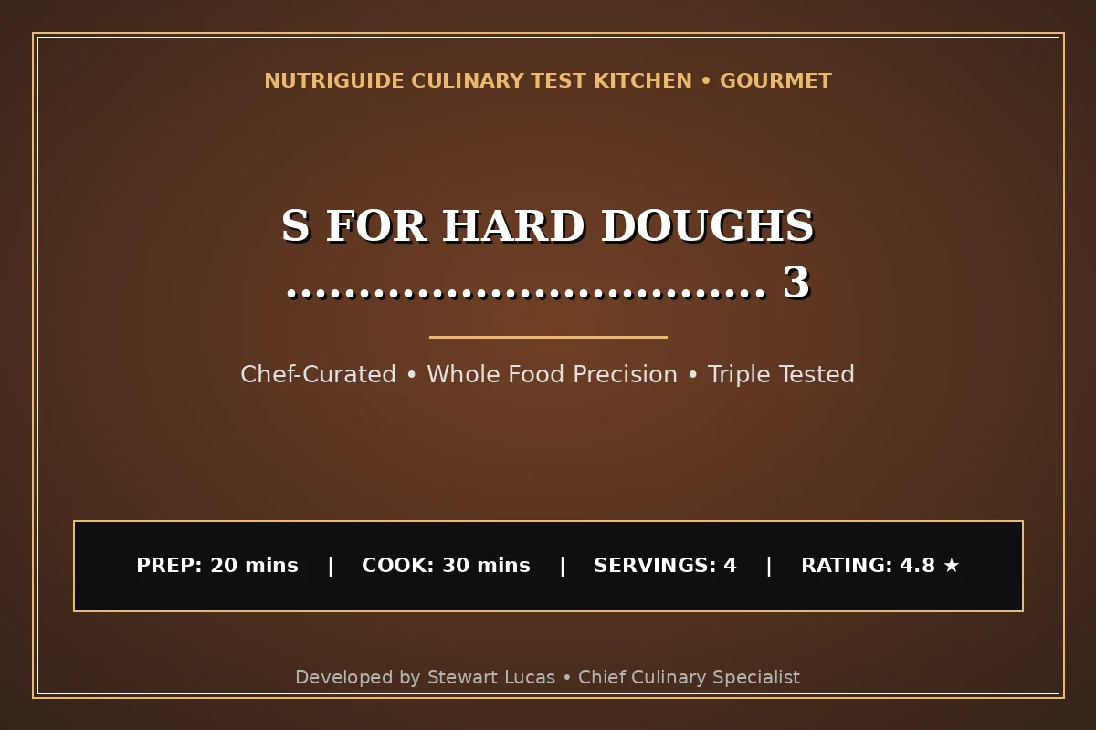 S For Hard Doughs ................................. 3