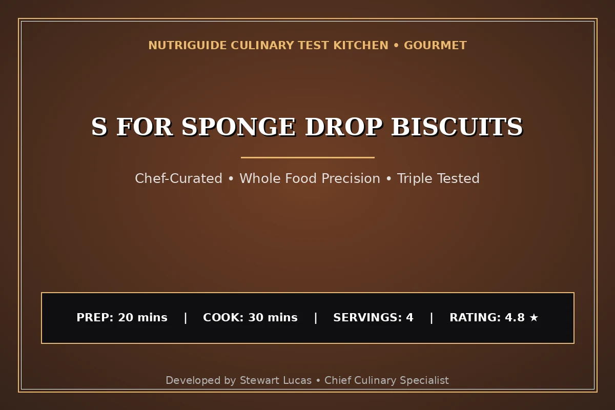S For Sponge Drop Biscuits