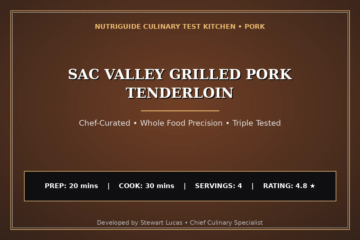 Sac Valley Grilled Pork Tenderloin