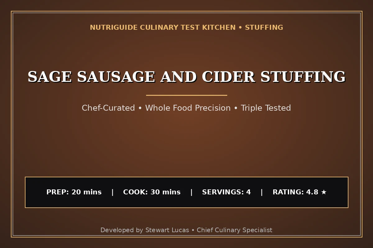 Sage Sausage And Cider Stuffing