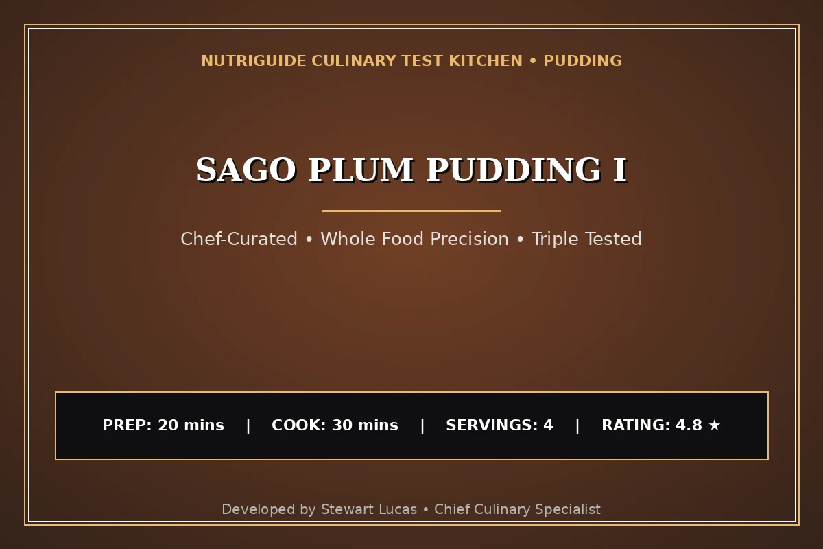Sago Plum Pudding I