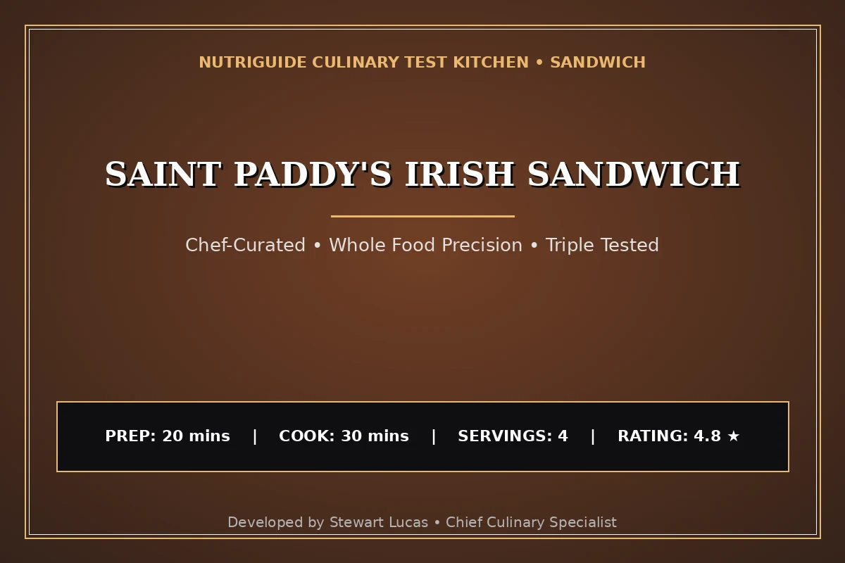 Saint Paddy'S Irish Sandwich