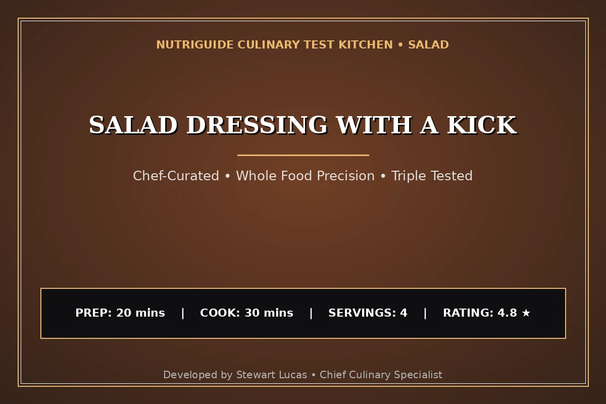 Salad Dressing With A Kick