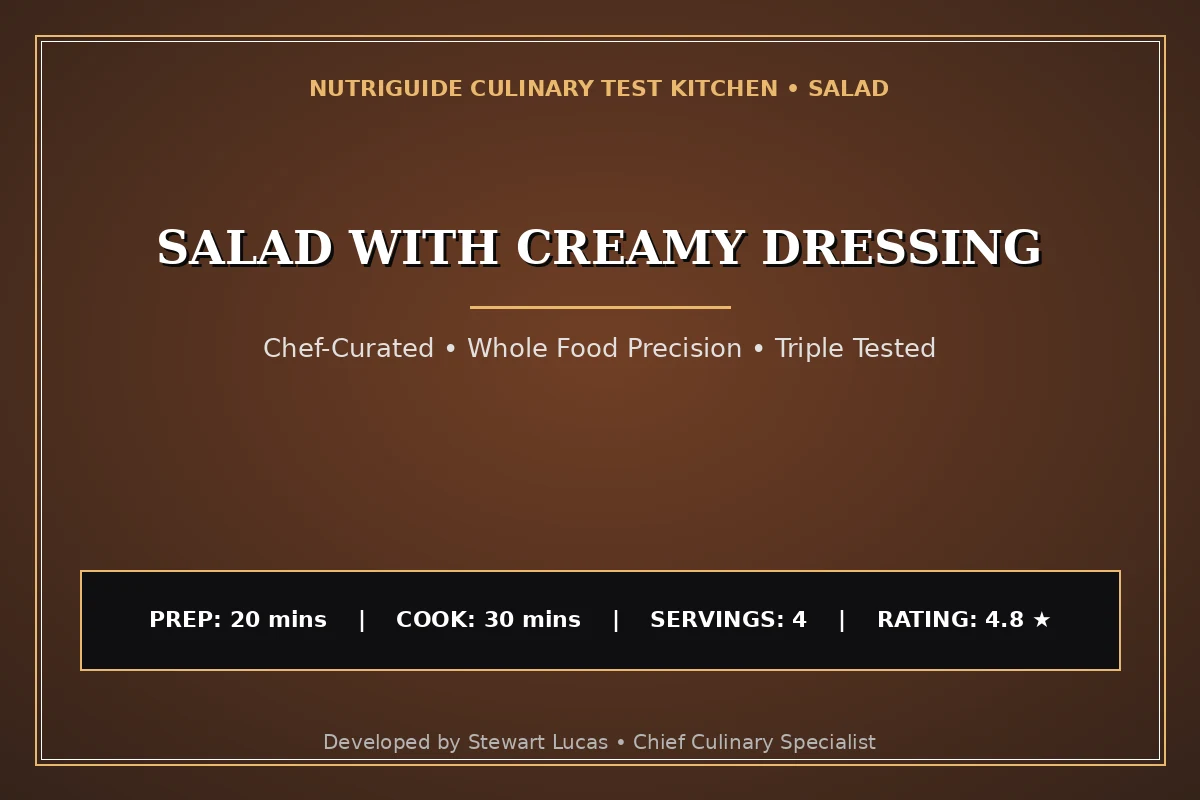 Salad With Creamy Dressing