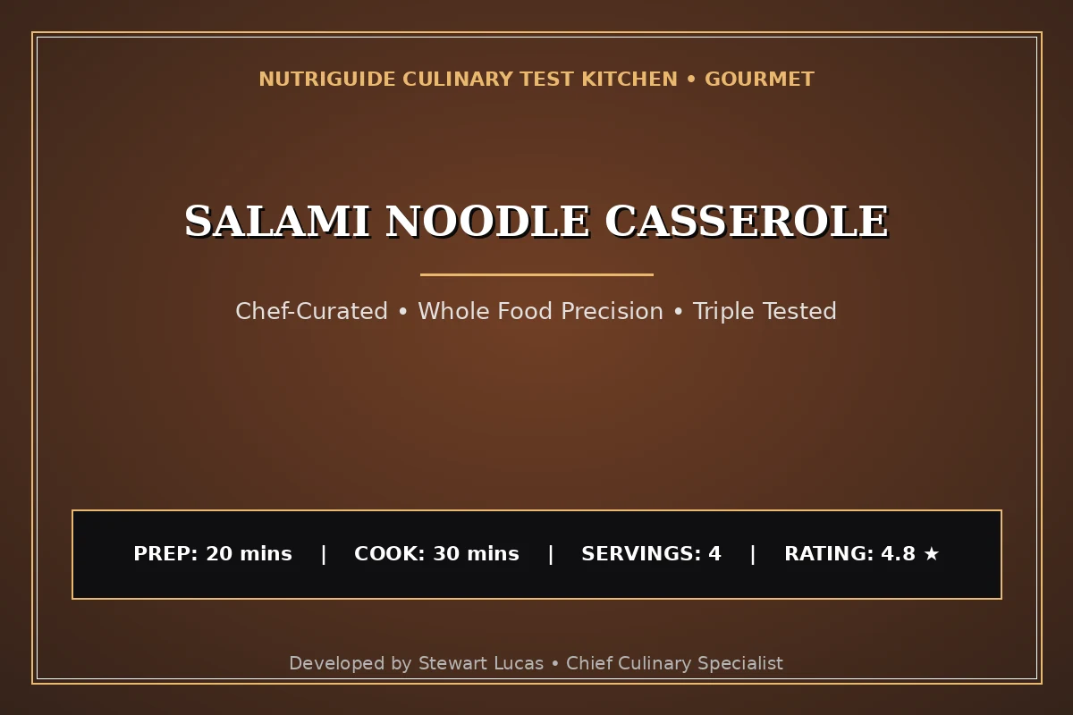 Salami Noodle Casserole