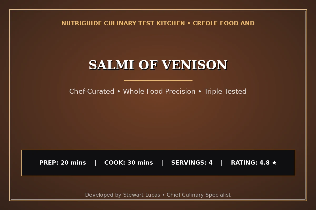 Salmi Of Venison