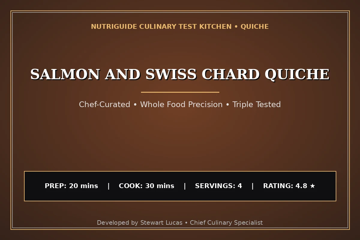 Salmon And Swiss Chard Quiche