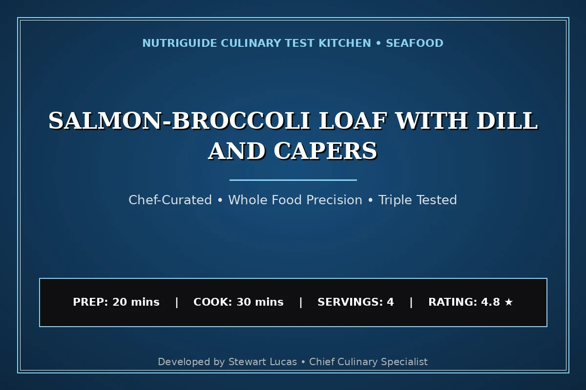 Salmon-Broccoli Loaf With Dill And Capers