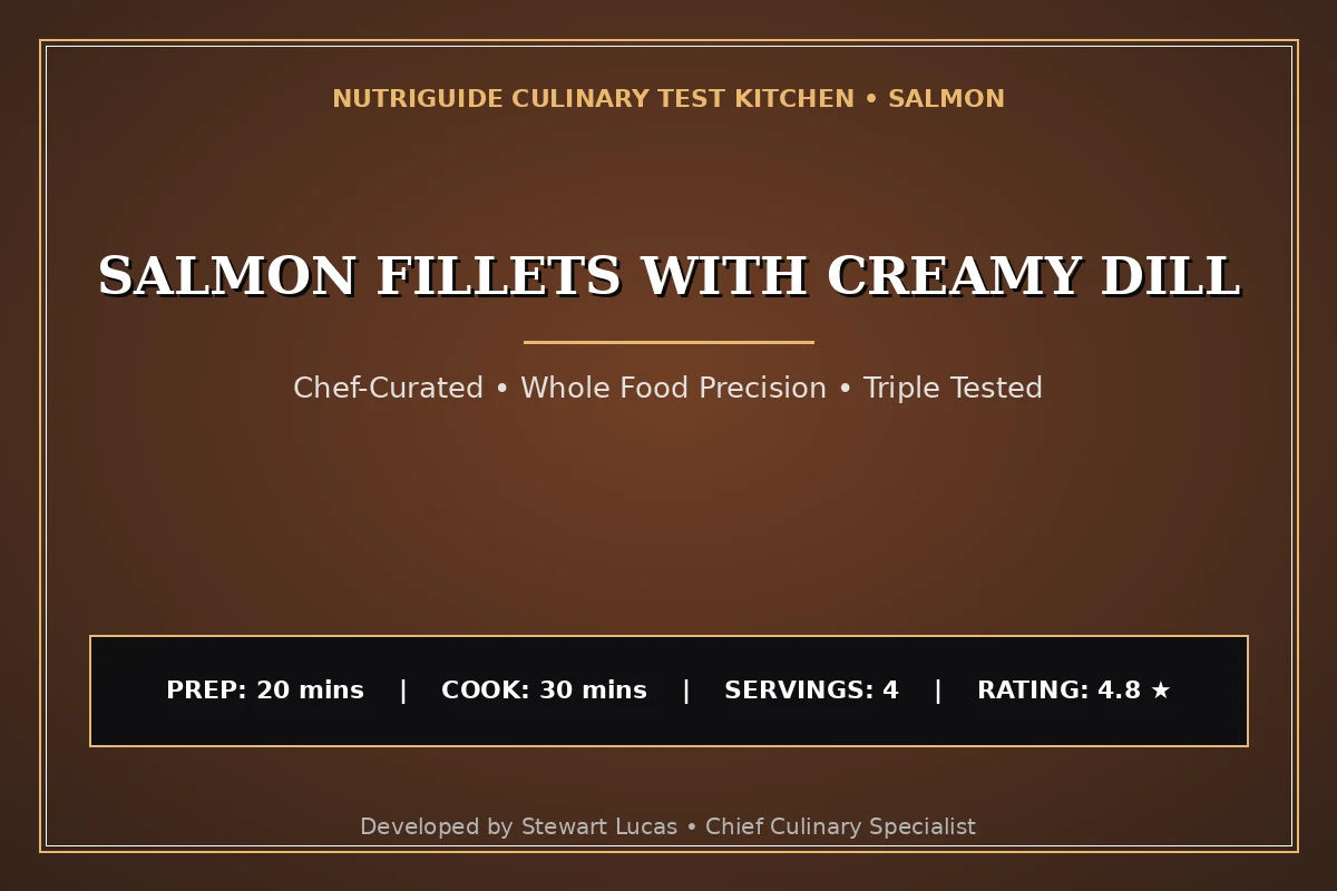 Salmon Fillets With Creamy Dill