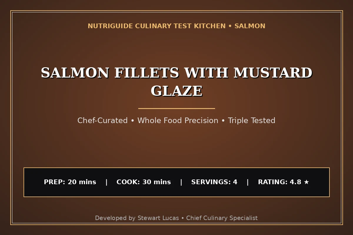 Salmon Fillets With Mustard Glaze