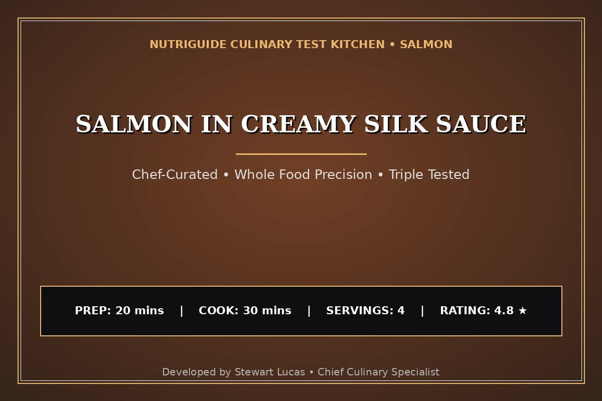 Salmon In Creamy Silk Sauce