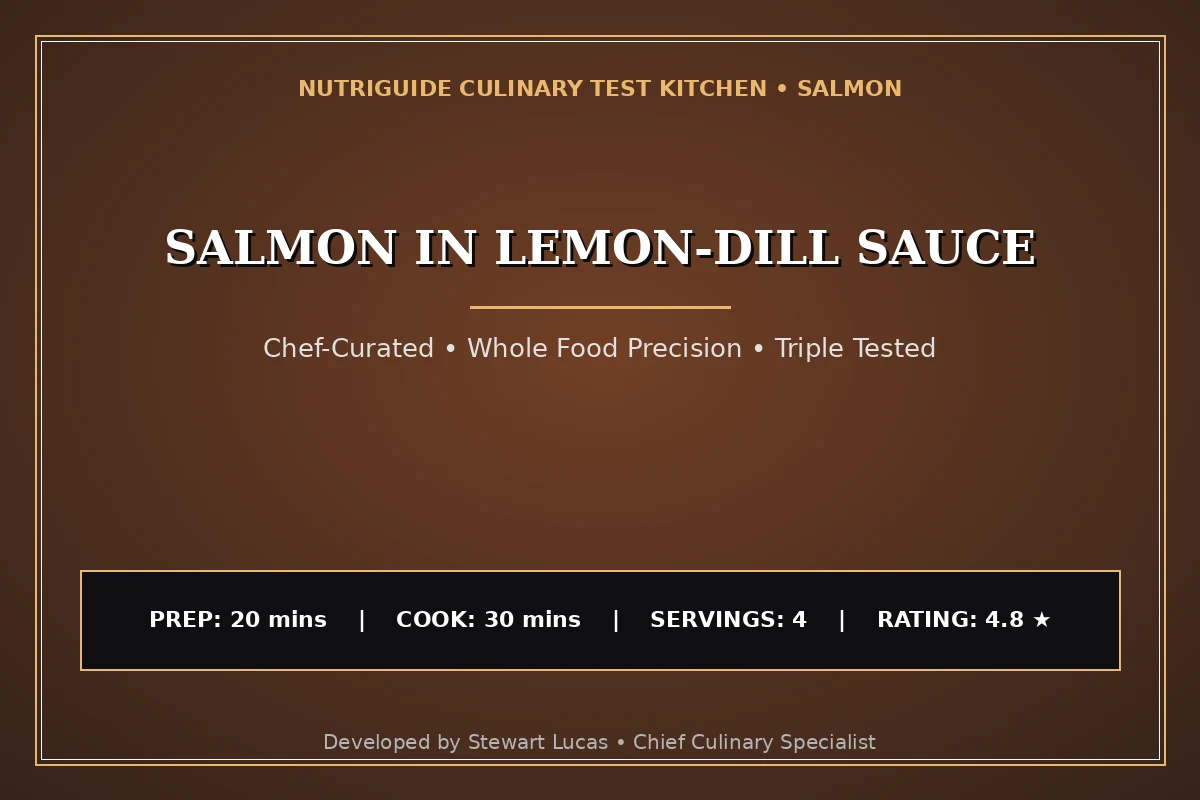 Salmon In Lemon-Dill Sauce