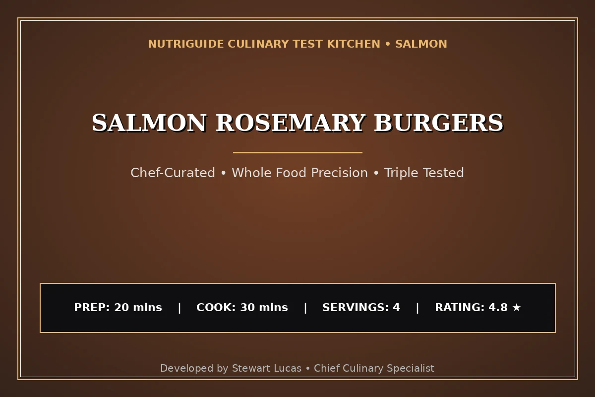 Salmon Rosemary Burgers