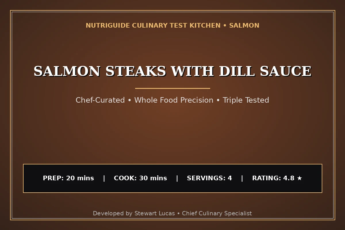Salmon Steaks With Dill Sauce
