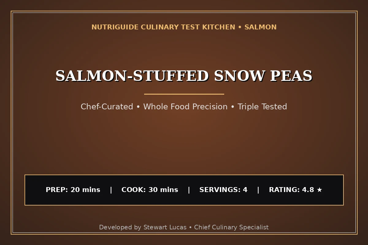 Salmon-Stuffed Snow Peas