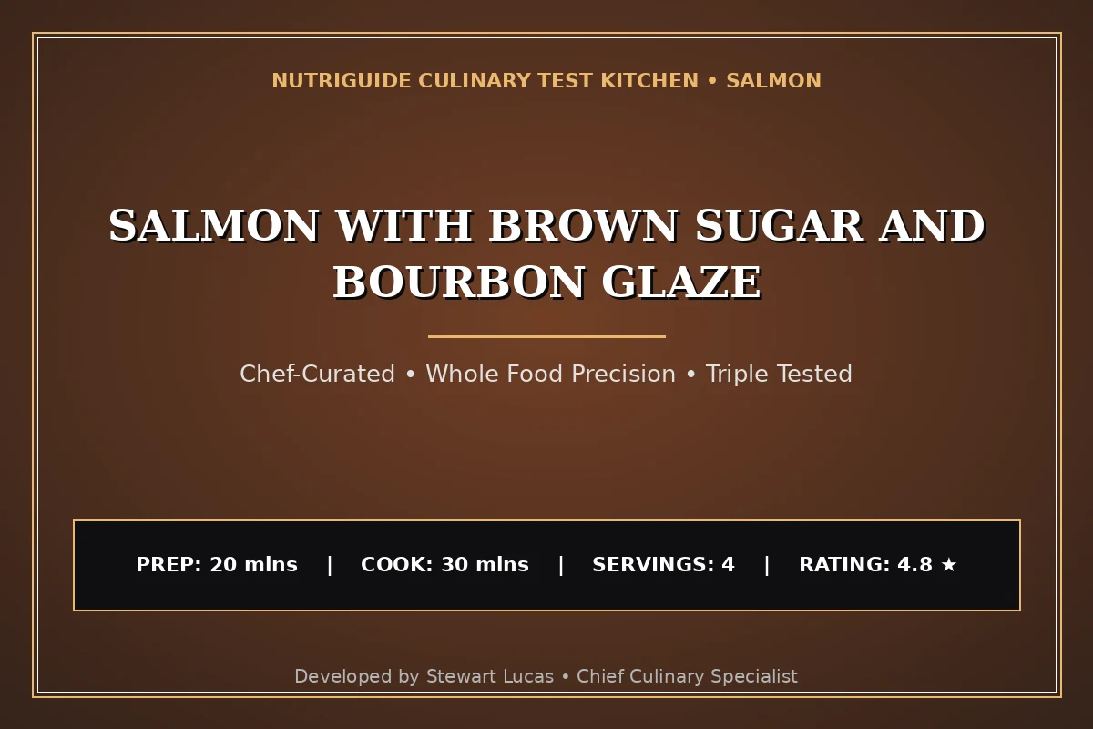 Salmon With Brown Sugar And Bourbon Glaze