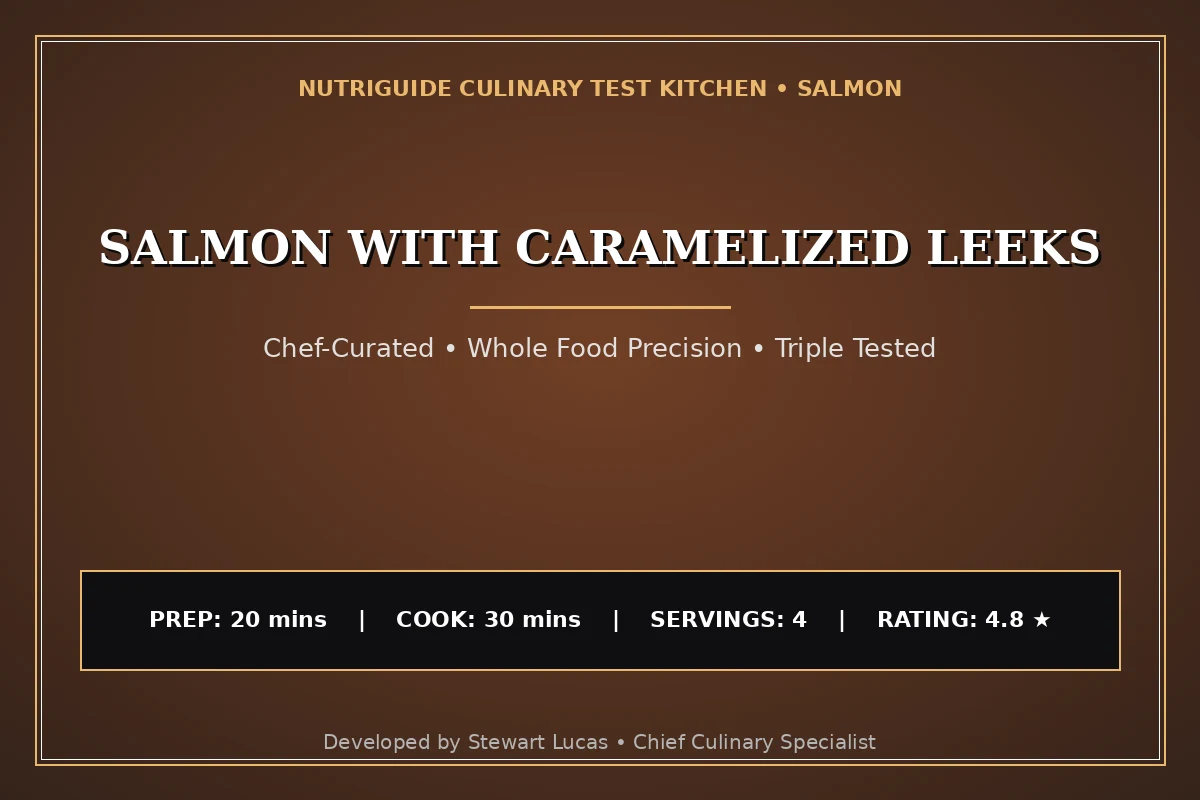 Salmon With Caramelized Leeks
