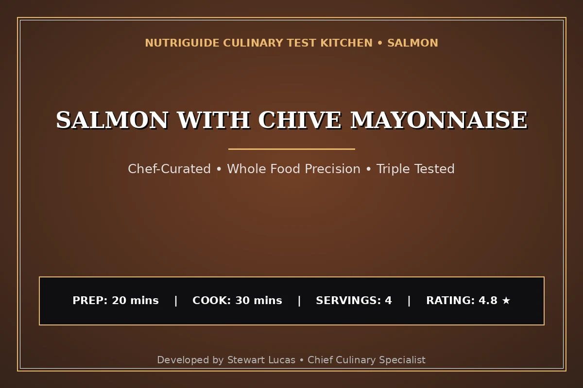 Salmon With Chive Mayonnaise