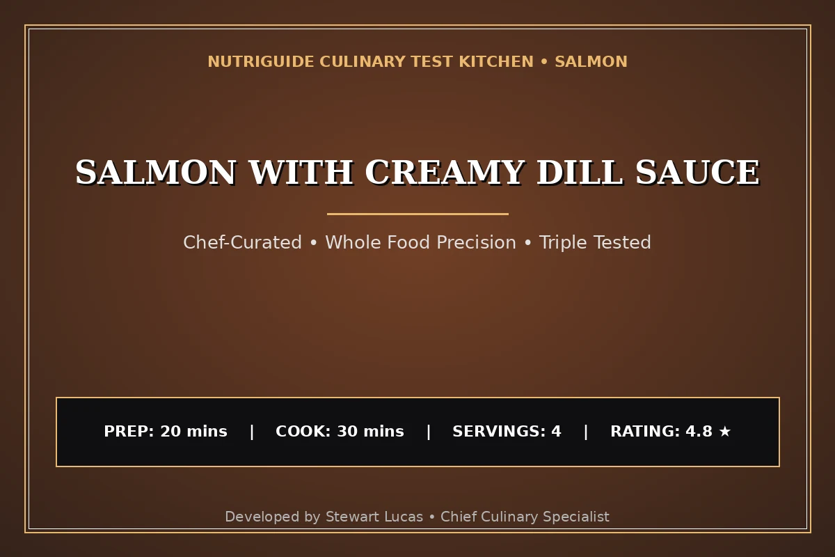 Salmon With Creamy Dill Sauce