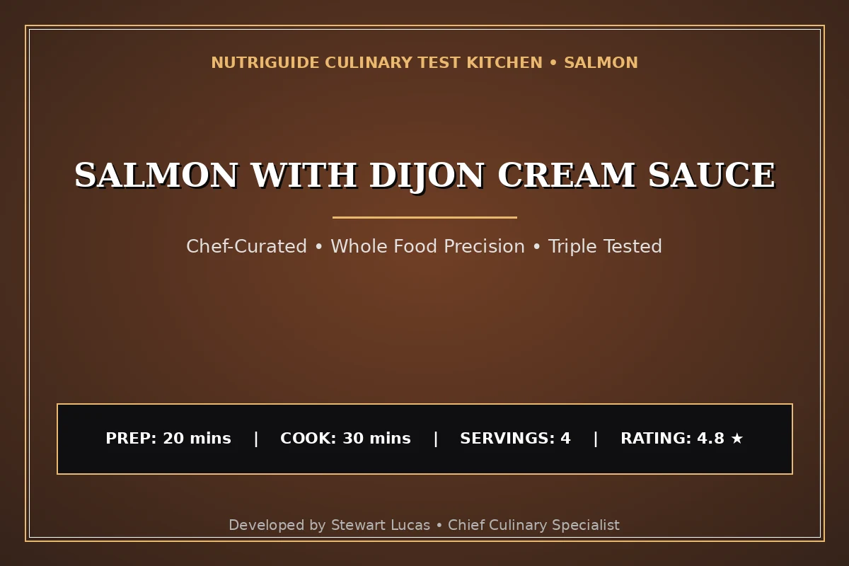 Salmon With Dijon Cream Sauce