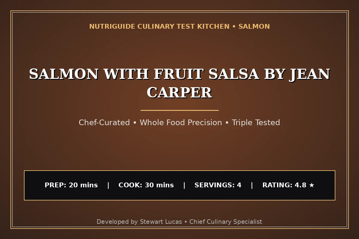 Salmon With Fruit Salsa By Jean Carper