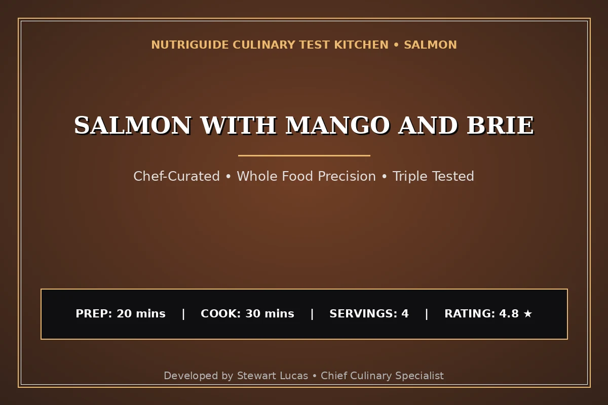 Salmon With Mango And Brie
